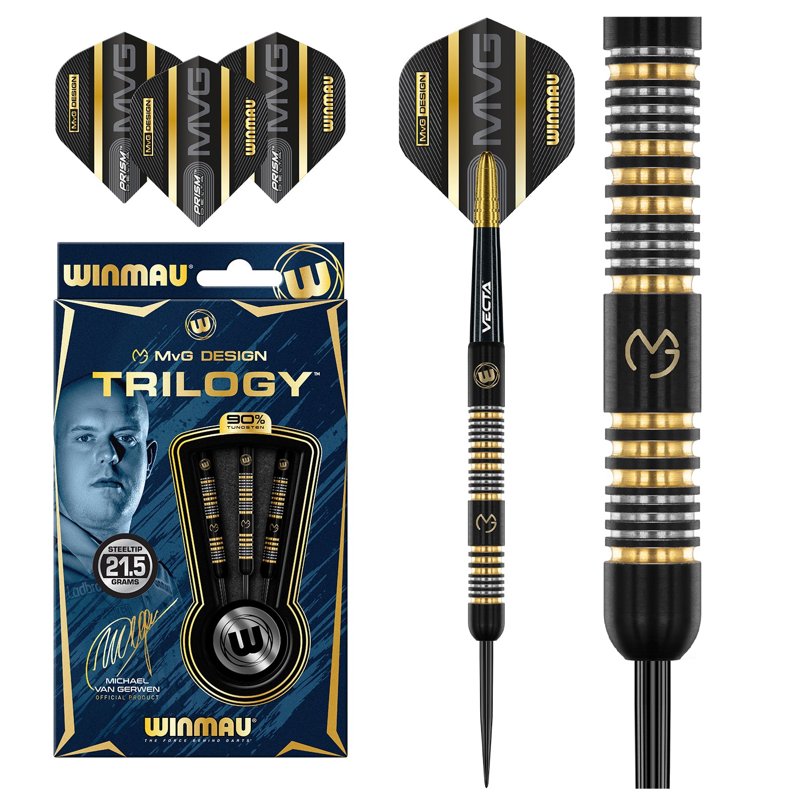 Winmau MvG Trilogy – Steeldart 21,5g + 23g