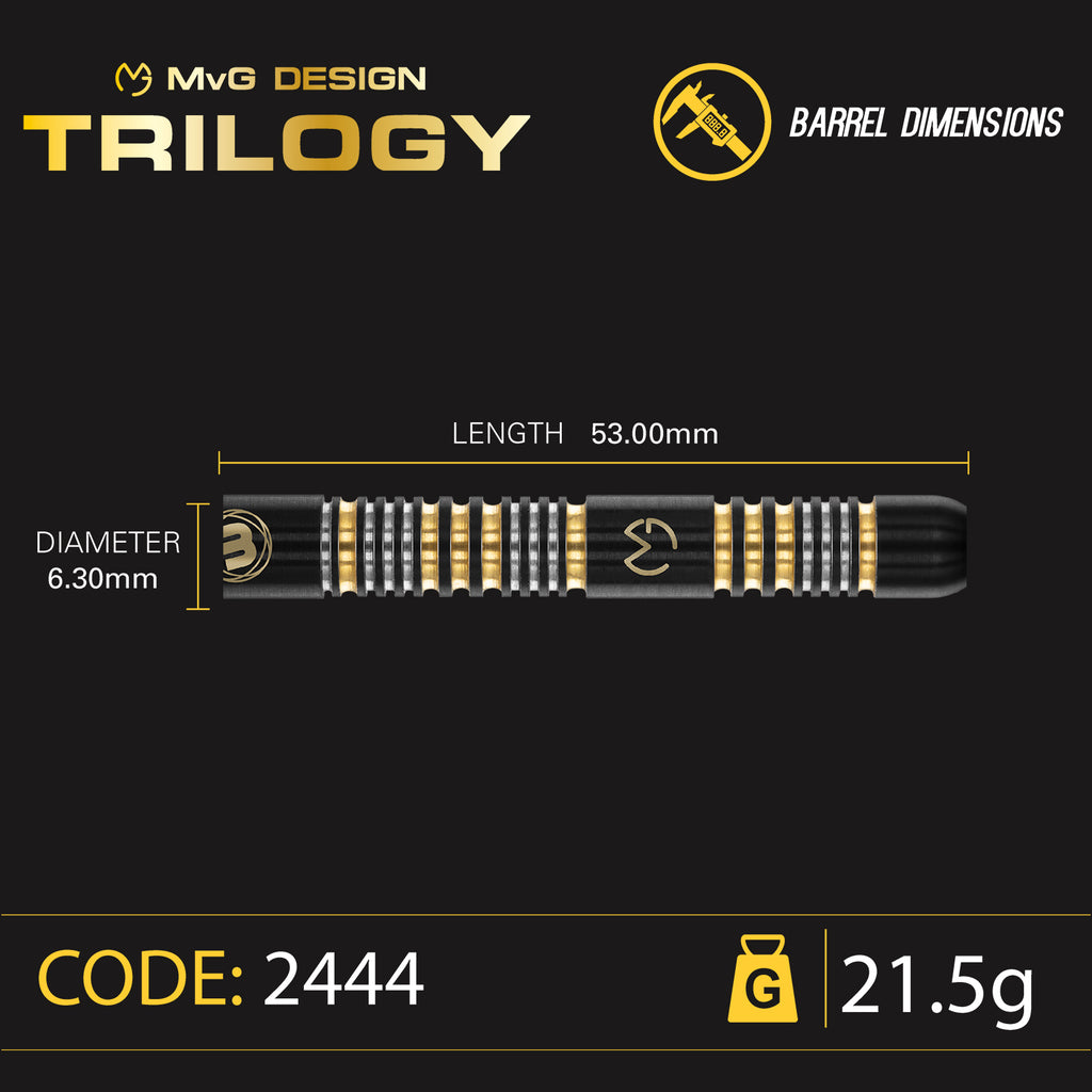 Winmau MvG Trilogy – Steeldart 21,5g + 23g