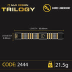 Winmau MvG Trilogy – Steeldart 21,5g + 23g