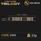 Winmau MvG Trilogy – Steeldart 21,5g + 23g