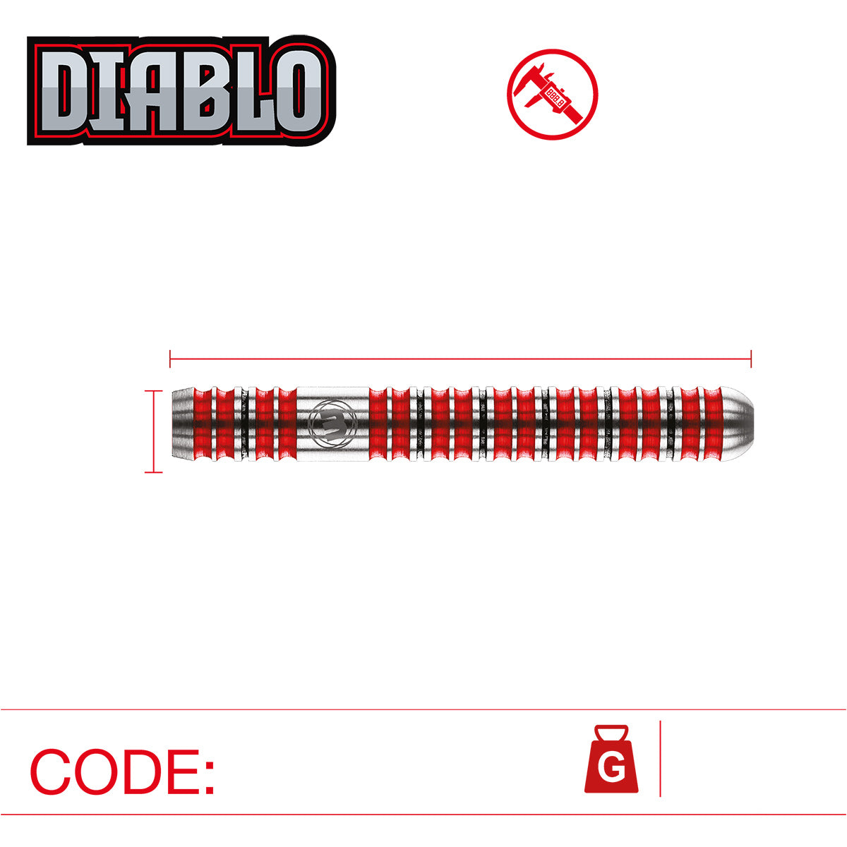Winmau Diablo 1480 – Steeldart 22g + 24g