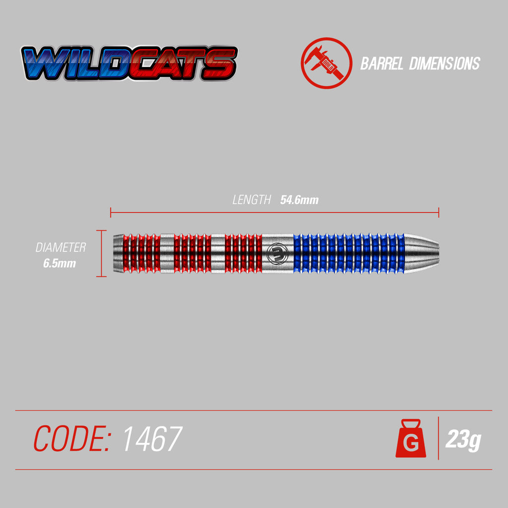 Winmau Wildcats 1467 – Steeldart 21g + 23g