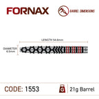 Winmau Fornax 1553 – Steeldart 21g + 23g