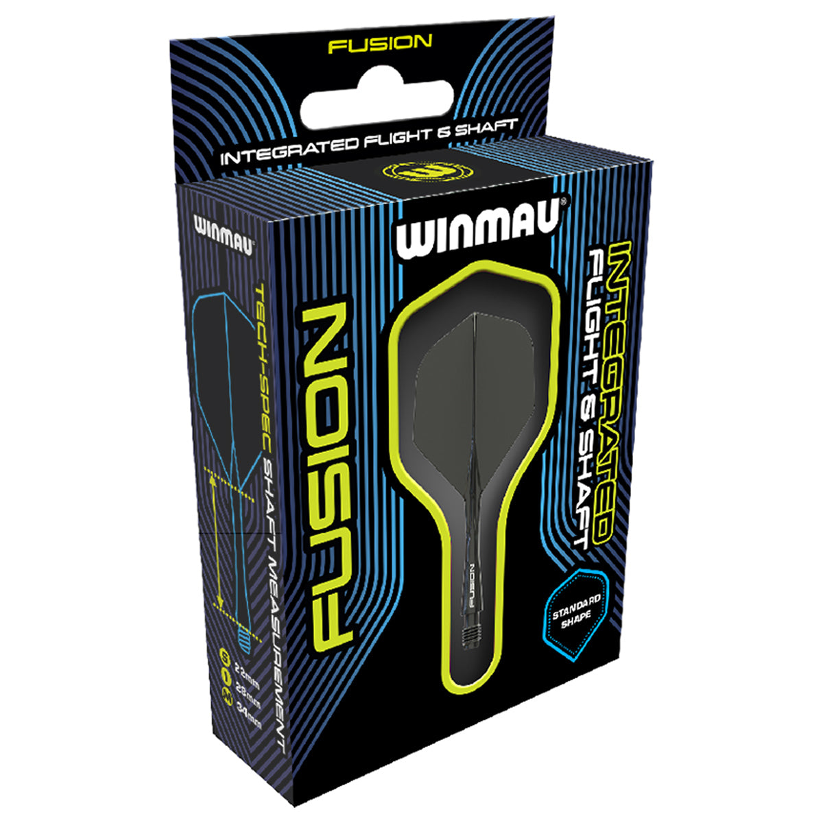 Winmau Fusion Solid Black NO6 Flight Shaft Combo