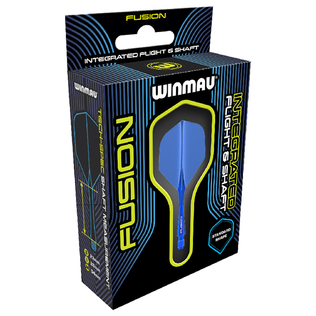 Winmau Fusion Solid Blue NO6 Flight Shaft Combo
