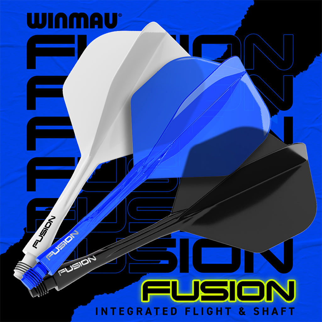 Winmau Fusion Solid Blue NO6 Flight Shaft Combo