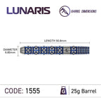 Winmau Lunaris 1555 – Steeldart 23g + 25g