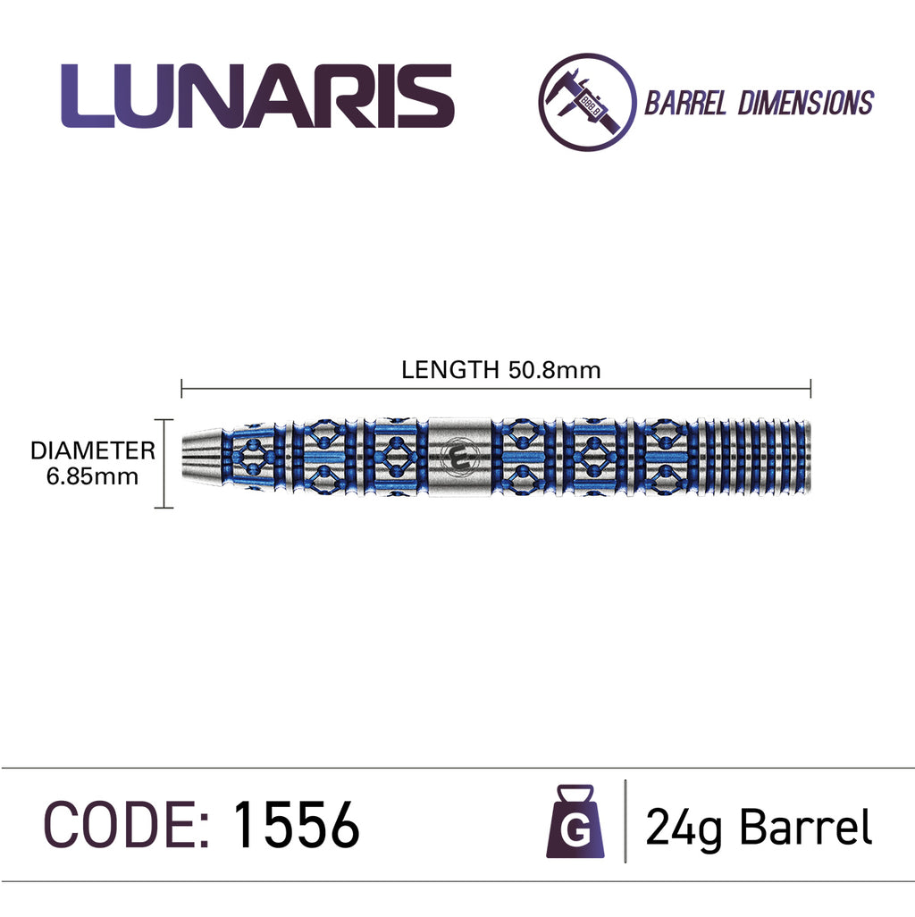 Winmau Lunaris 1556 – Steeldart 22g + 24g