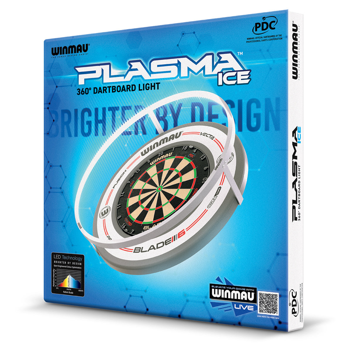 Winmau Plasma Dartboard Beleuchtung ICE 4304