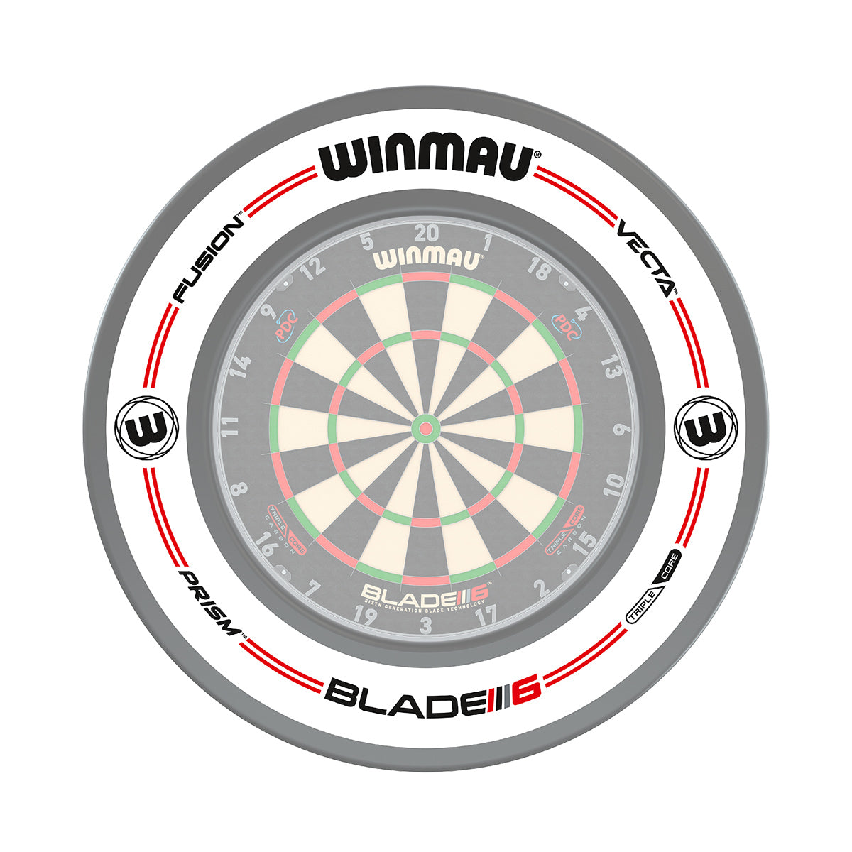 Winmau Pro-Line Original White Dartboard Surround